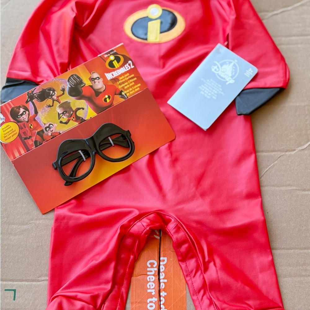Disney Incredibles Baby Jack-Jack Superhero Costume - Red and Black